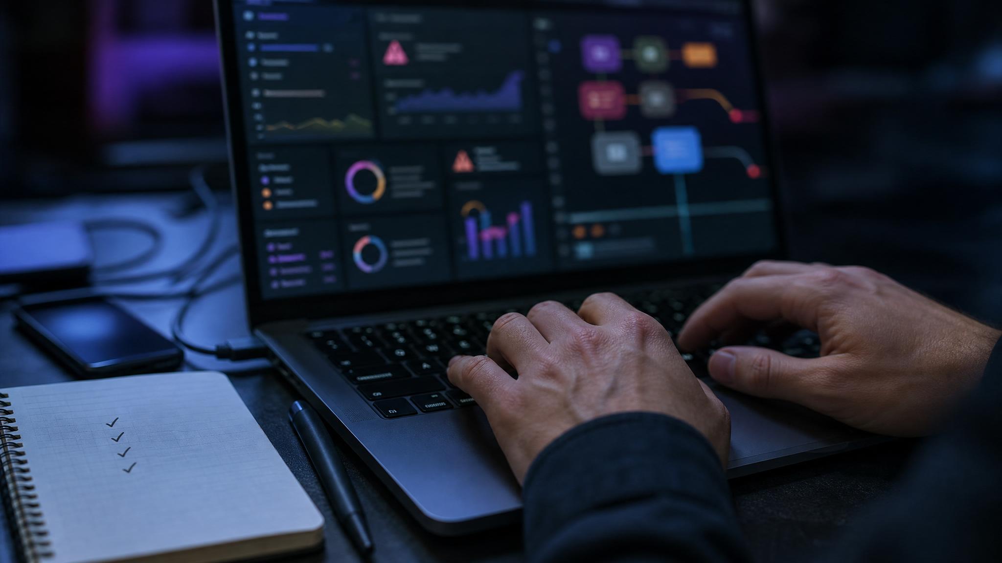 Diagnóstico técnico de site, automações e integrações em operação digital