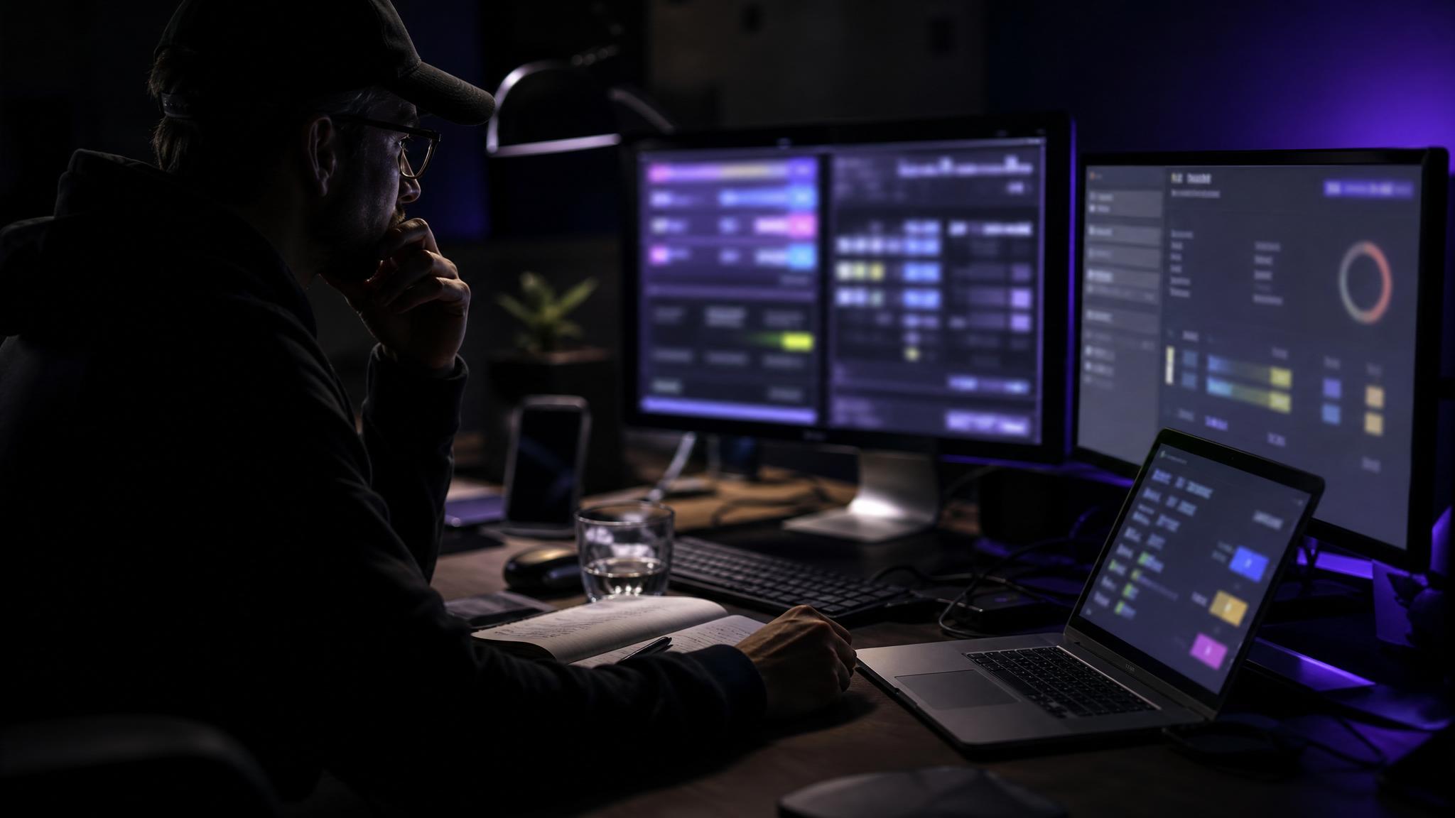 Web apps, sistemas internos e automações conectados em uma operação digital