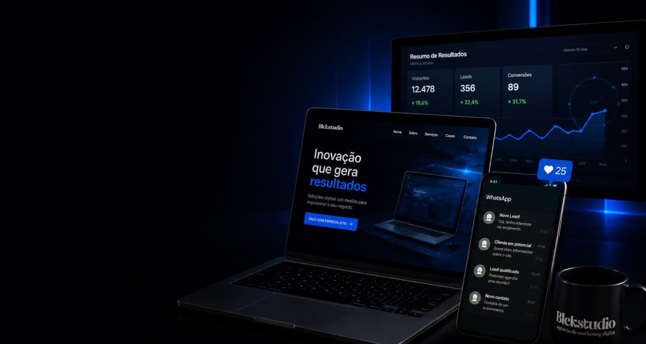 BLCKStudio agência digital em São José do Rio Preto com tecnologia, IA e automação
