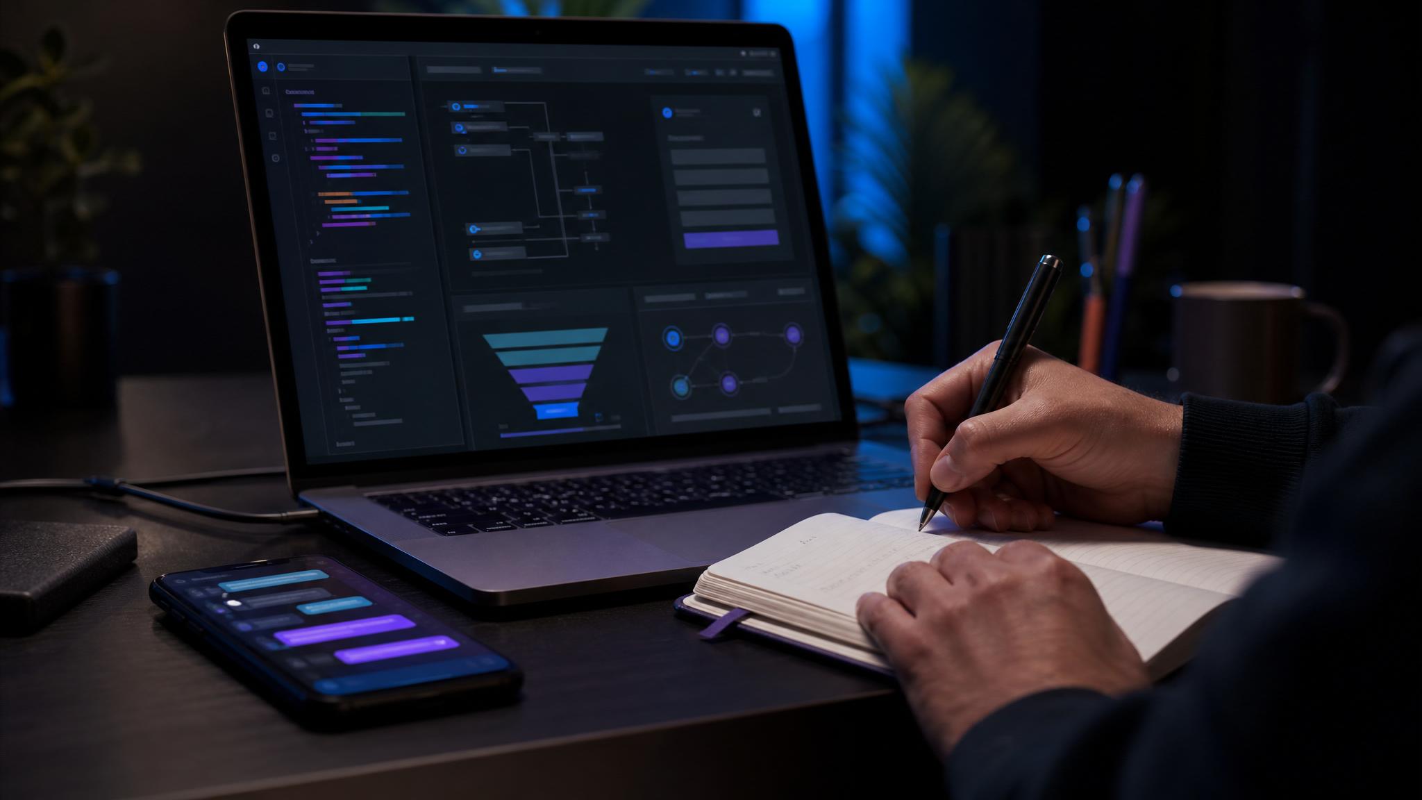 Diagnóstico técnico de automações, formulários e integrações digitais
